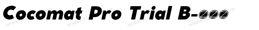 Cocomat Pro Trial B字体转换